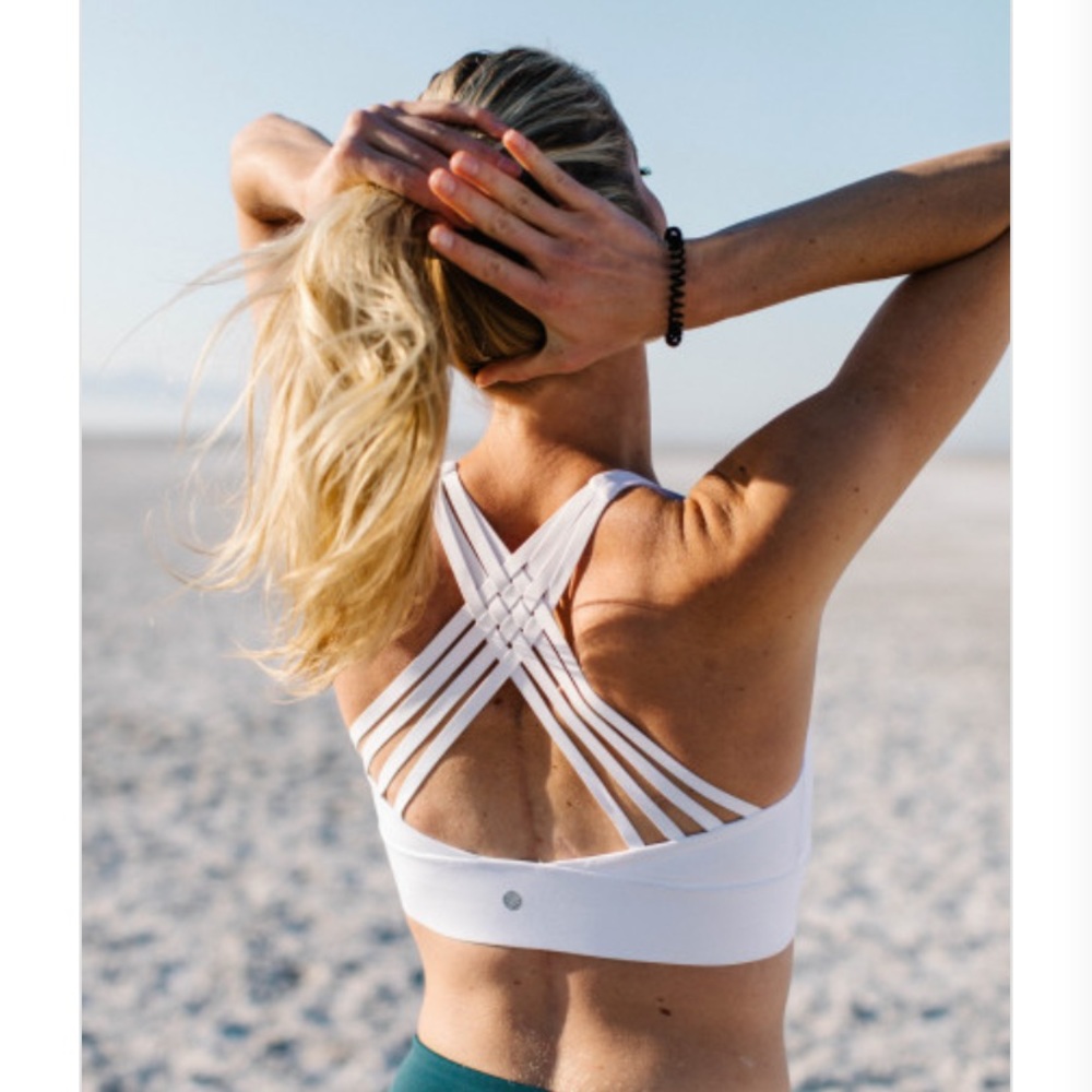 NWT White Sports Bra